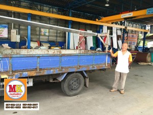 ถนนอุดมสุข เขตประเวศ มุงหลังคาเมทัลชีท