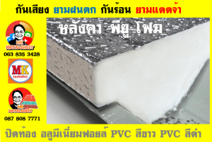 หลังคาเมทัลชีท ติด พียู โฟม (Metal Sheet PU Foam)