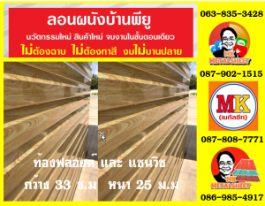 ลอนผนังบ้านแซนวิช พียู โฟม (House Wall Panel Sandwiches PU Foam)