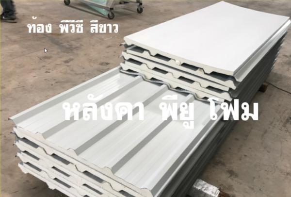 หลังคา พียูโฟม สีอะลูซิ้งค์